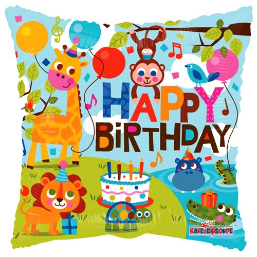 Happy Birthday Jungle ballon