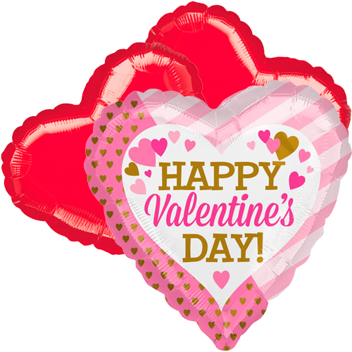 ballontoefje valentine's day roze goud