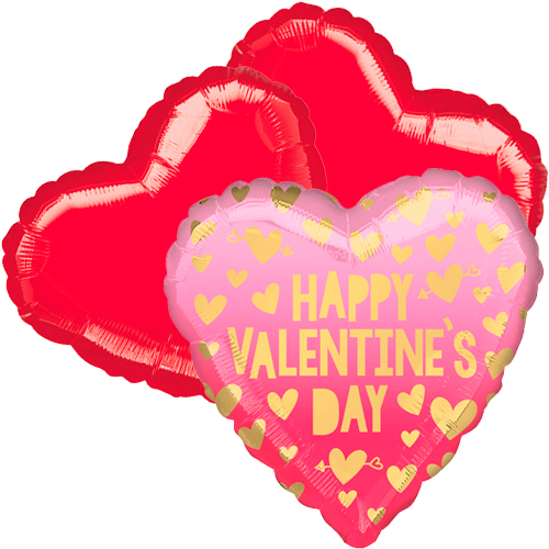 Ballon toefje valentine's day roze ombr