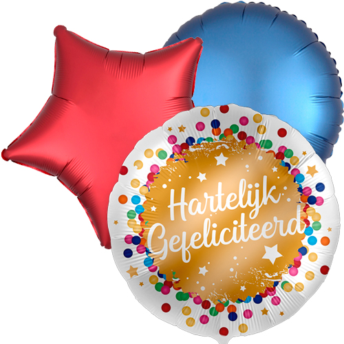 Ballon toefje Hartelijk Gefeliciteerd