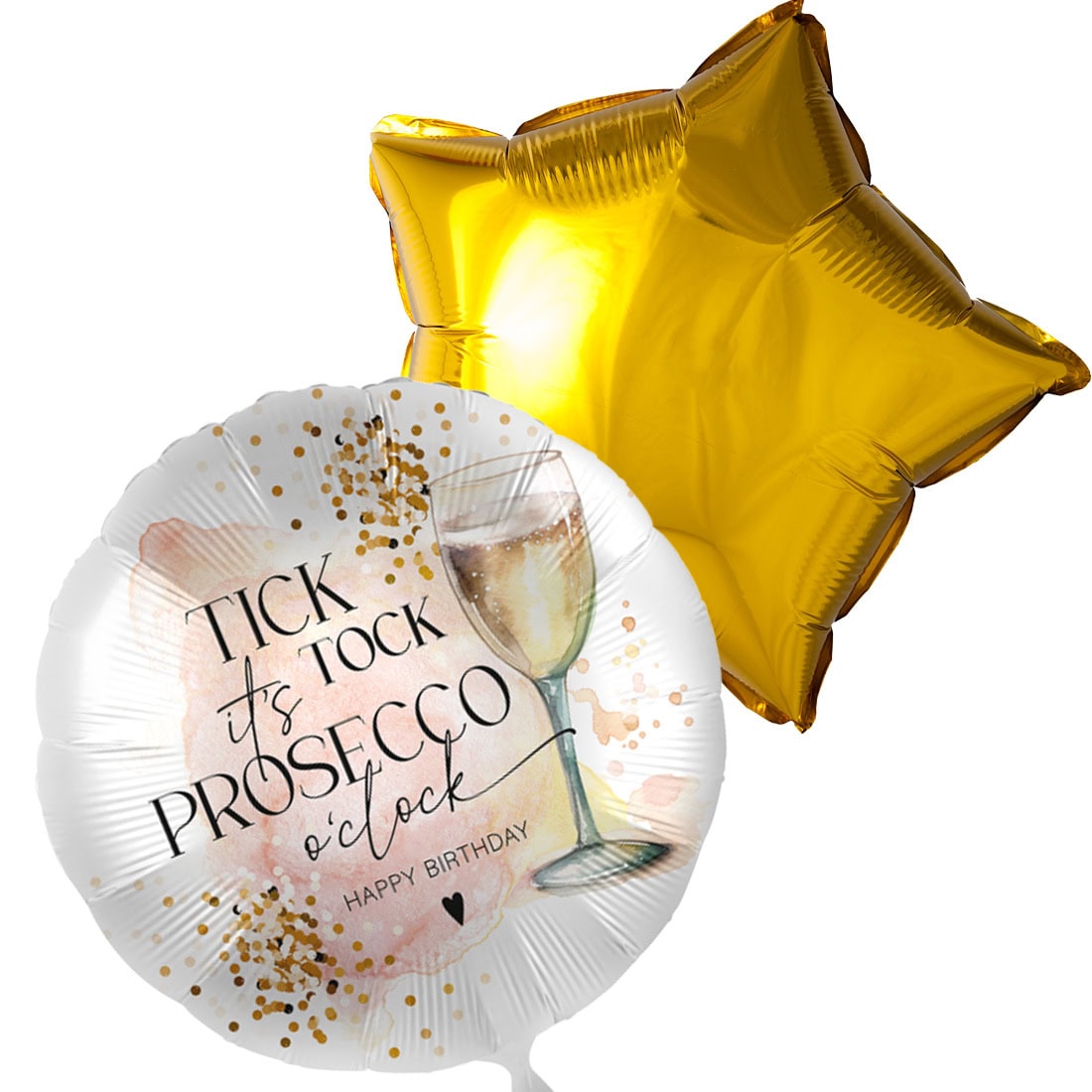 Ballon duo its prosecco o clock