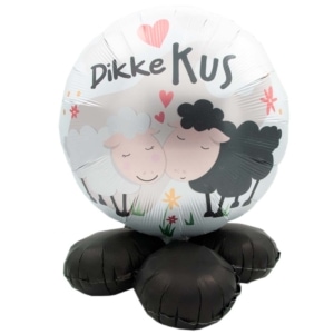 DeBallonnensite Ballon cadeau Dikke kus schaap